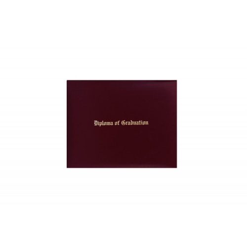 maroon imprinted graduation diploma cover 2 7 2 7